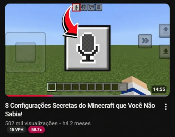 Print de resultado, vídeo longo